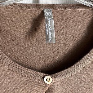 Worn once!  Hanna Andersson  Womens Cardigan Cotton  Size M  Soft Brown
